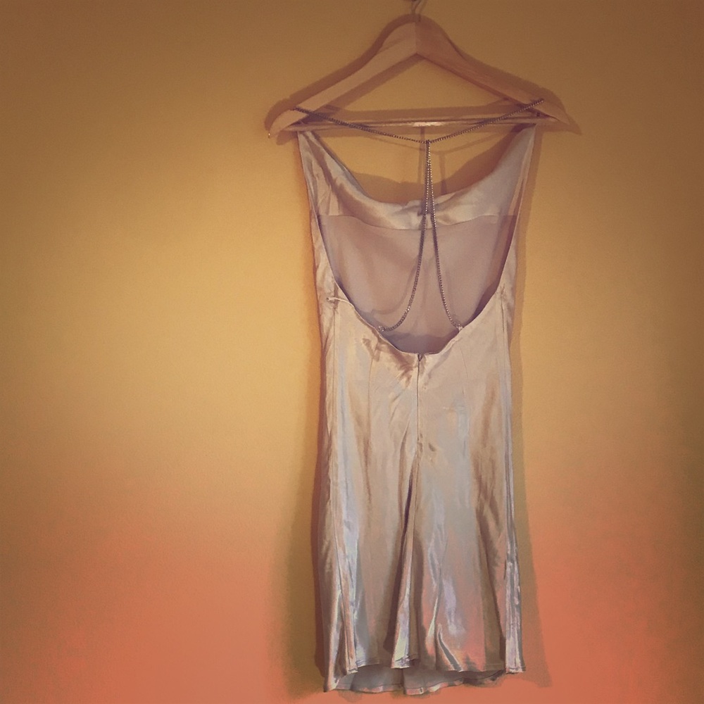 Backless Forever 21 mini dress Tan
